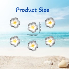 10 Pcs Plumeria Hair Clip, Plumeria Flowers, Flower Hair Clips, Mini Flowers Clips, Hawaiian Hairs Clip, Hawaiian Hairs Claw, Small Frangipani Hibiscus Barrettes, Mini Frangipani Accessories