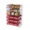 Atlantic Gravity-Fed Compact Double Canrack – Kitchen Organizer, Durable Steel
