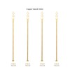 Exquisite Gold Pearl Stainless Steel Coffee Beverage Stirrers Stir Cocktail