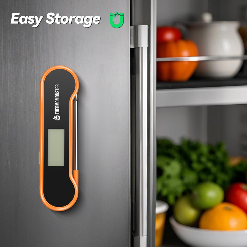 0.5 Sec Instant Read Meat Thermometer Digital with ±0.5℉ Precision,