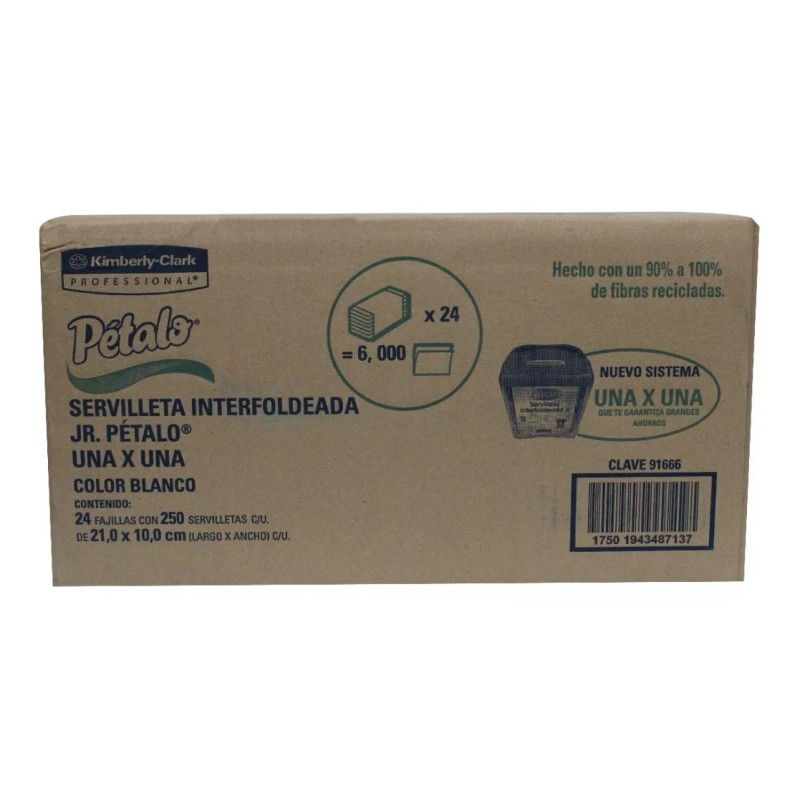 Pétalo Servilleta Interfoliada Petalo (91666)kimberly Color Blanca