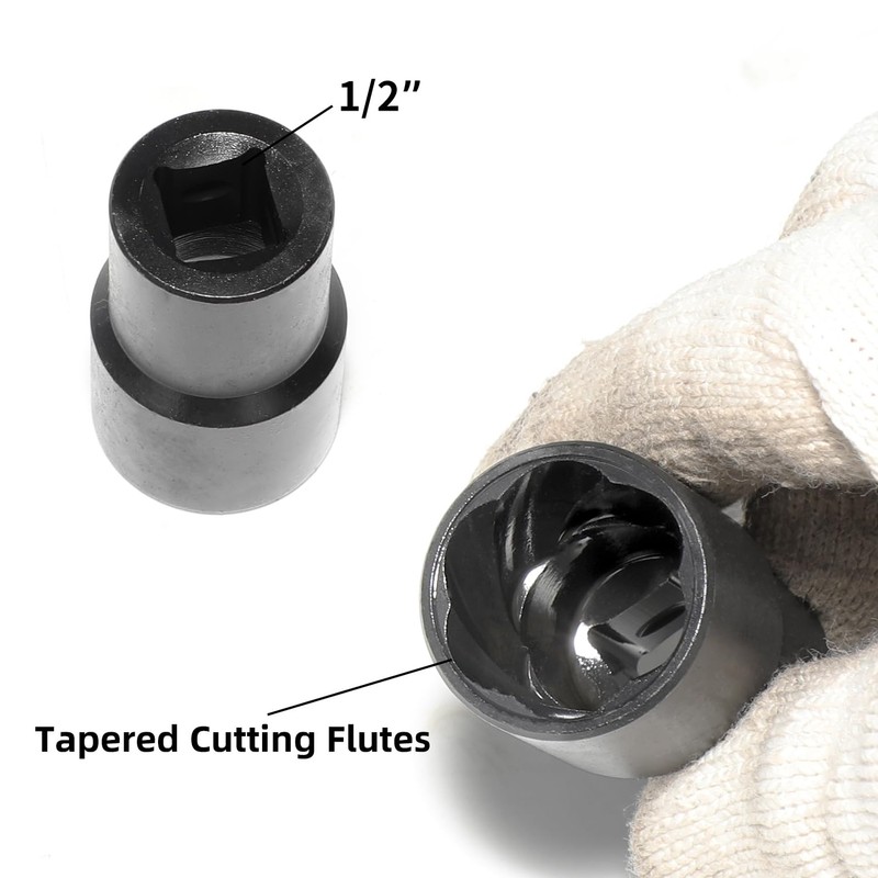 DPTOOL Lug Nut Remover Socket Set, Wheel Locking Stripped Nut