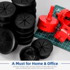 Glarks 6pcs 50mm Flexible Desk Cable Grommet, Desk Cable Hole