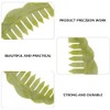 Beaupretty Jade Stone Massage Comb: Jade Plate Scraping Hair Comb