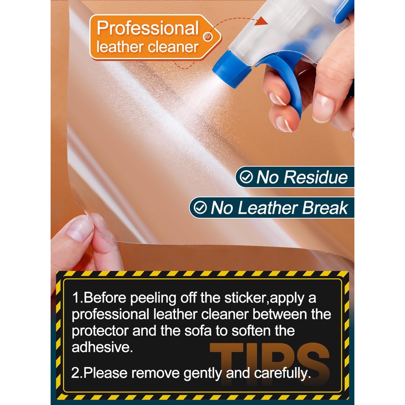 Acostop Cat Scratch Furniture Protector - Specially Designed for Leather