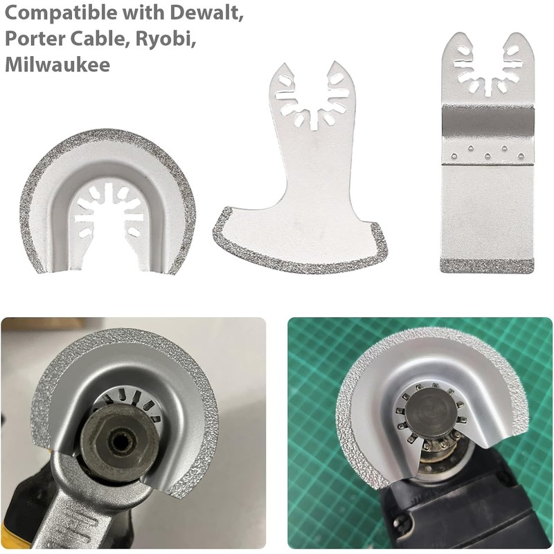 Wjelet 6 Pcs Diamond Multi Tool Accessory Kit, Multi Tool