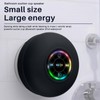 Mini Bluetooth Shower Speaker with LEDlight,Portable lPX4 Waterproof,Hands-Free Speakerphone,Rechargeable Using