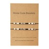 2pcs Morse Code Bracelets Promise Distance Infinity Friendship Bracelets Beads