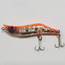 SEASKY Pencil Lure, 3 1/8 Inches Sinking VIB Shrimp Lures, 0.45oz Long Casting Freshwater Bait with Treble Hook (02)