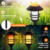 ZOOHAR Solar Outdoor Lights,Extra-Tall Solar Torches with Flickering Flame 2-Pack