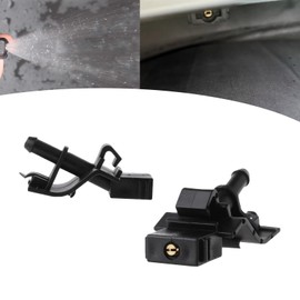 Yumfugu Pack-2 Car Windshield Washer Nozzles, Car Wiper Washer Spurter Kit, Windshield Washer Spray Jet Fit for Corolla Camry Ruizhi Crown, Replaces OEM #85381-12300 (Black)
