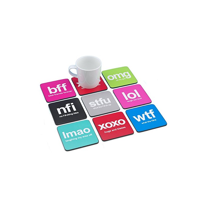 Red XOXO - Hugs And Kisses Coaster