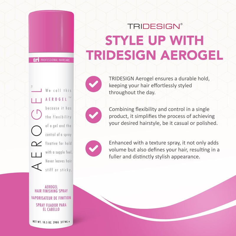 TRI Design Aerogel Hairspray - Strong Hold Hair Finishing Spray