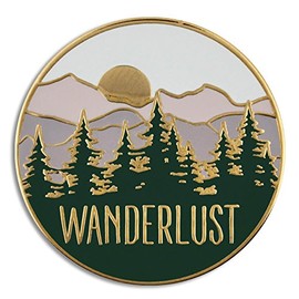 PinMart Wanderlust Wilderness Outdoor Adventure Lover Enamel Lapel Pin