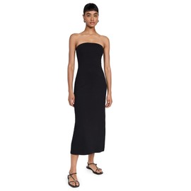 perfectwhitetee Women's Blondie Strapless Dress, True Black, XL