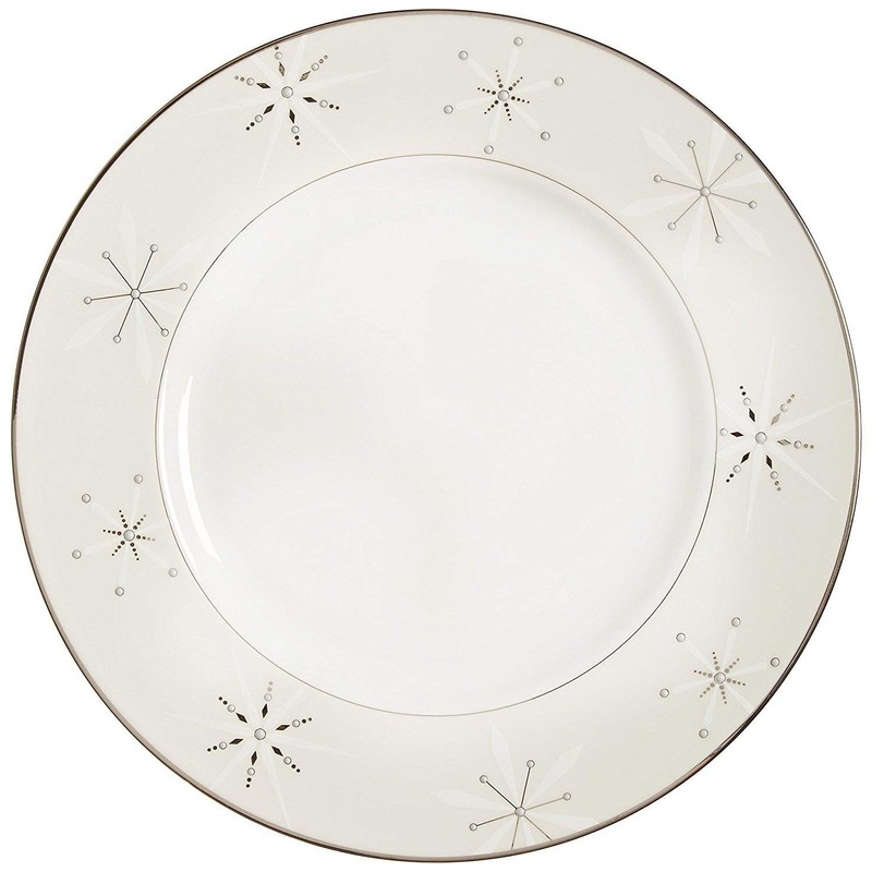 Lenox Federal Platinum Snowflake Accent Plate,Accent Plate, Snowflake