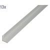 Alberts 498160 Angle Profile Aluminium Anodised Silver 1000 x 10