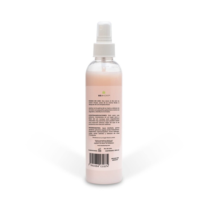 Loción facial hidratante rosa mosqueta de 250 ml