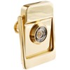 Rockwood 614V.3 Brass Door Knocker with Door Viewer, 2-1/8" Width