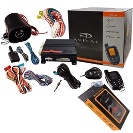 Avital 5305L 2-Way Security System Responder Keyless Entry Remote Start w/ D2D with Gravity Magnet Phone Holder Bundle