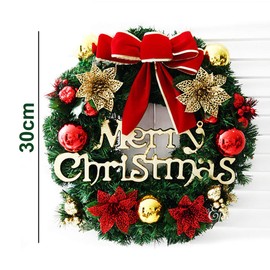 TheStriven Christmas Garland Wreaths Natural Garland Front Door Wreaths Creative Christmas Door Wreath Christmas Decoration Christmas Wreath Christmas Decoration for Shopping Malls Shop Windows