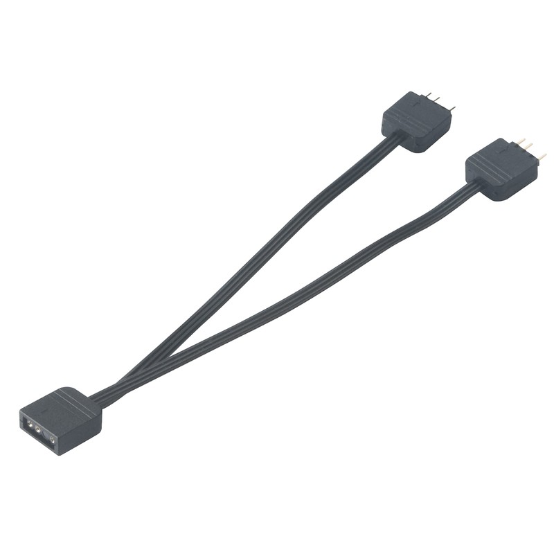 Akasa Addressable RGB LED Splitter Cable | 1-to-2 aRGB LED