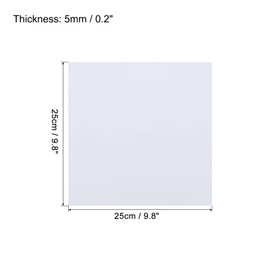 MECCANIXITY EVA Foam Sheets White 9.8 Inch x 9.8 Inch 5mm Thick Crafts Foam Sheets for Costumes, Arts and Crafts Projects Pack of 6