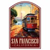 San Francisco California Design C Souvenir Die Cut Decorative Flat