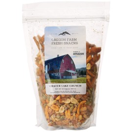 Oregon Farm Fresh Snacks Mix - Crater Lake Crunch - Spicy Pub Mix Gourmet Cheesy Jalapeno Snack Mix - Spicy Party Mix Snacks (16 oz) - Snack Foods Poker Mix In Resealable Bag - Spicy Trail Mix