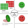 KAARP Double Sided Smiley Face Magnets for Whiteboard, Red Magnets