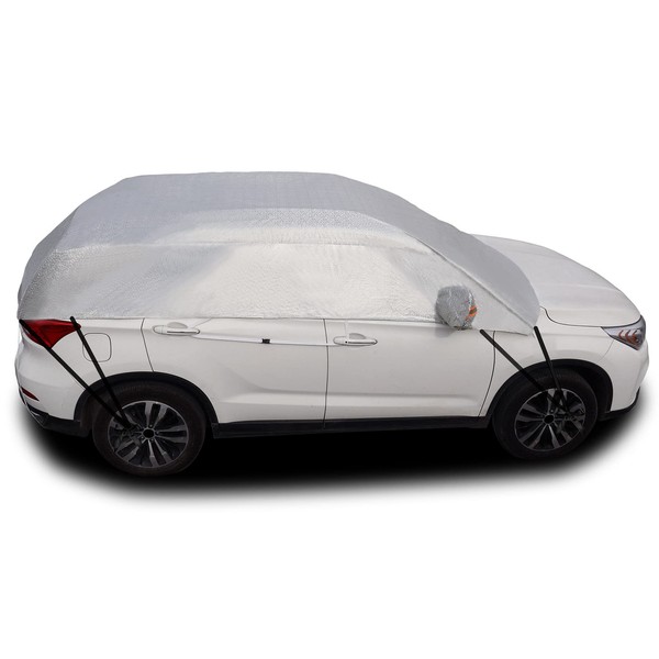 Kadooria Safe View Half Car Cover Top Waterproof/Windproof/Dustproof/Windshield Cover Snow