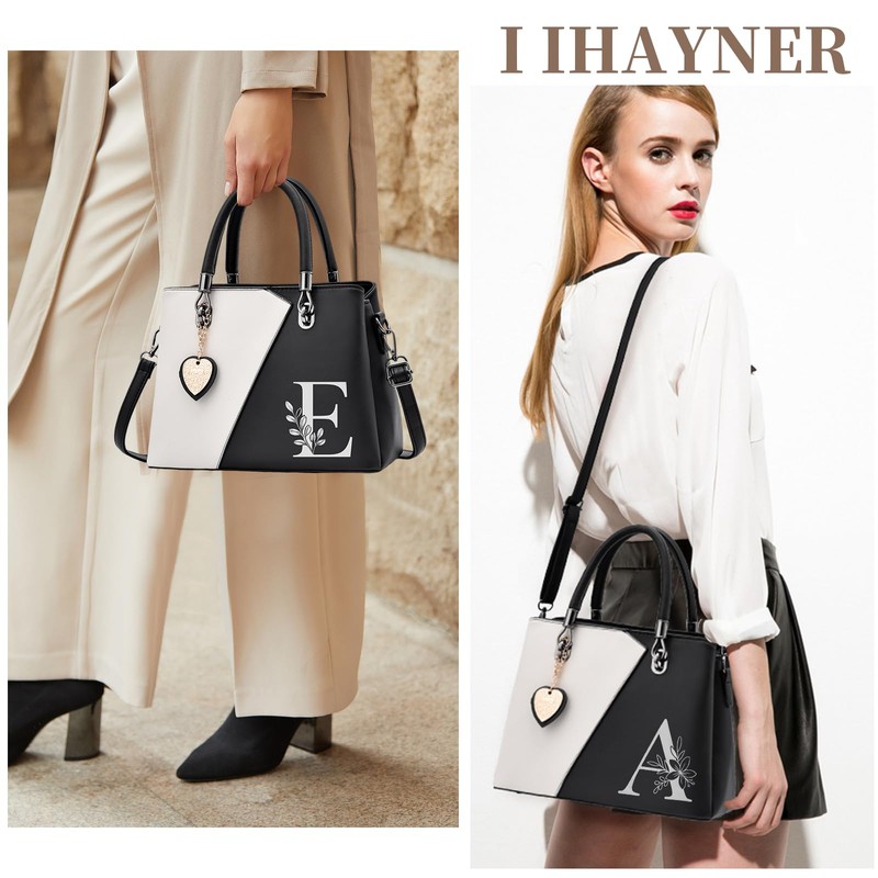 I IHAYNER Women PU Leather Purses and Handbags Top Handle