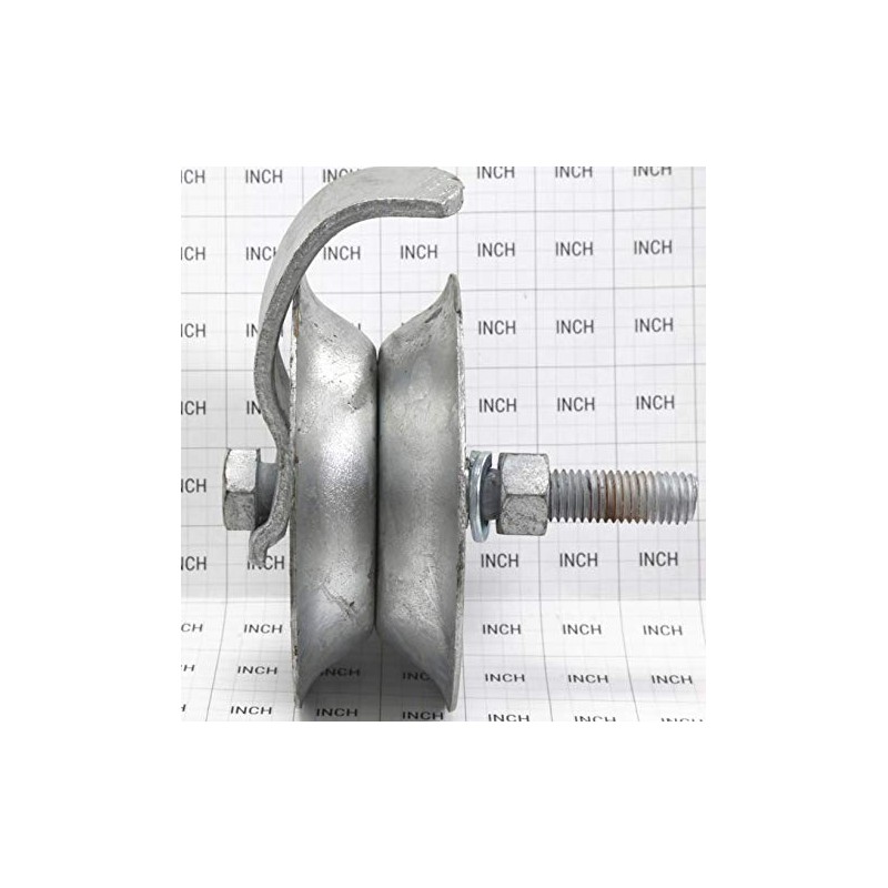 5" Steel Pipe Track Roller (Safety) Galvanized for 1 5/8"