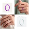 ThunderFit Thin and Stackable Silicone Rings for Women, Rubber Wedding
