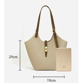 Soft Vegan Leather Bucket Tote Bags for Women Large Shoulder Crossbody Purse Working Handbags Ladies Satchels 2pcs