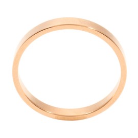 Happiness Boutique Women's Ring Rose Gold Simple Band Ring Minimalist Stainless Steel Jewellery, Stainless Steel Rose gold plated Stainless steel
