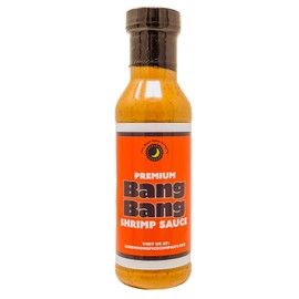 Premium | Bang Bang Shrimp Sauce | Gluten Free | Low Saturated Fat | Cholesterol Free | Crafted in Small Batches | 12 Fluid Ounce Flavor Lock Bottle | Unleash the Flavor Explosion!