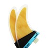 Surfboard Double Tab Fin Compatible, Set of 3, Medium Size,