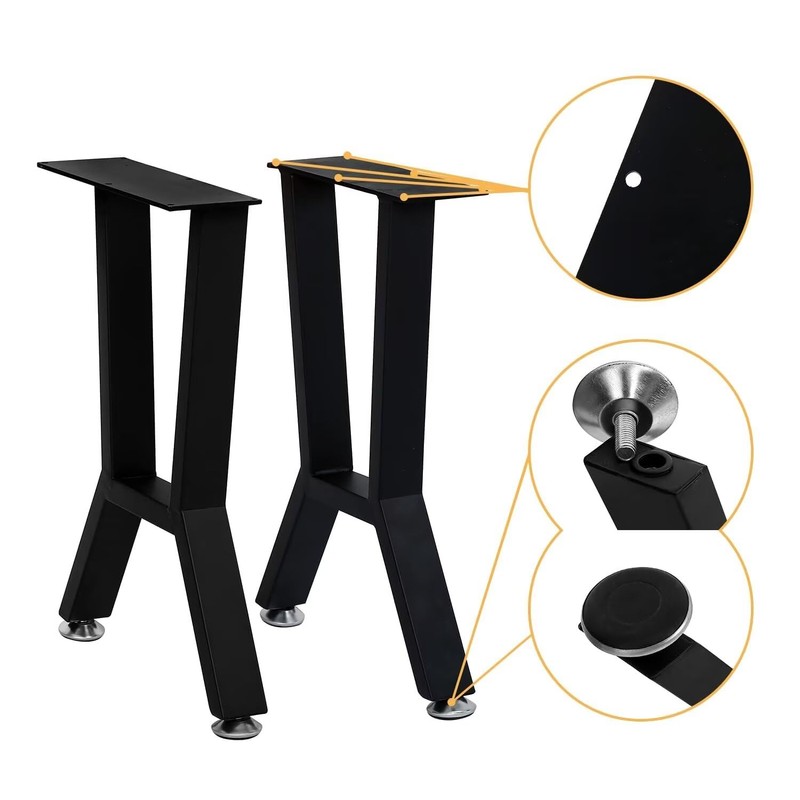 Yidi Metal Bench Legs, Heavy Duty Metal Coffee Table Legs
