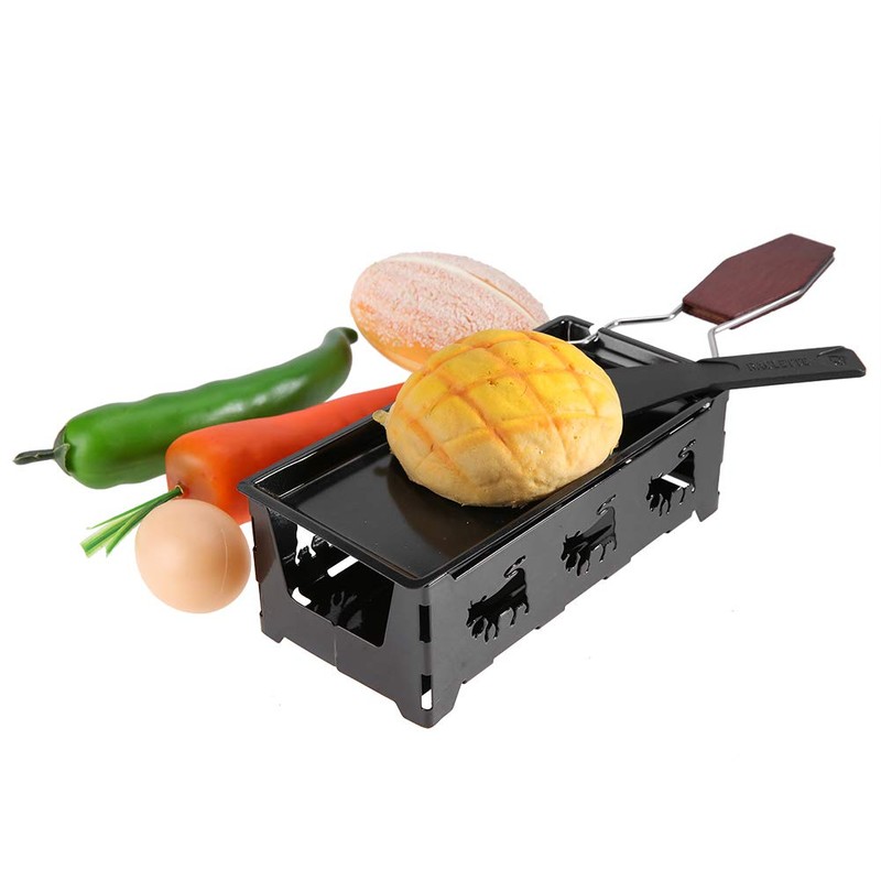 Non-Stick Cheese Melter Raclette Cheese, Portable Cheese Rotaster Raclette Machine