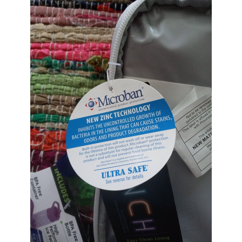 2 ARCTIC ZONE 4pc Insulated Lunch Carrier Bag w/ Front