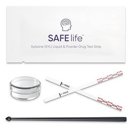 SAFE LIFE Tiras Reactivas De Xilazina Safe Life [Paquete De 25], Tiras Reactivas De Xilazina (Xyl), Líquidos De Prueba Y Polvos Para La Presencia De X
