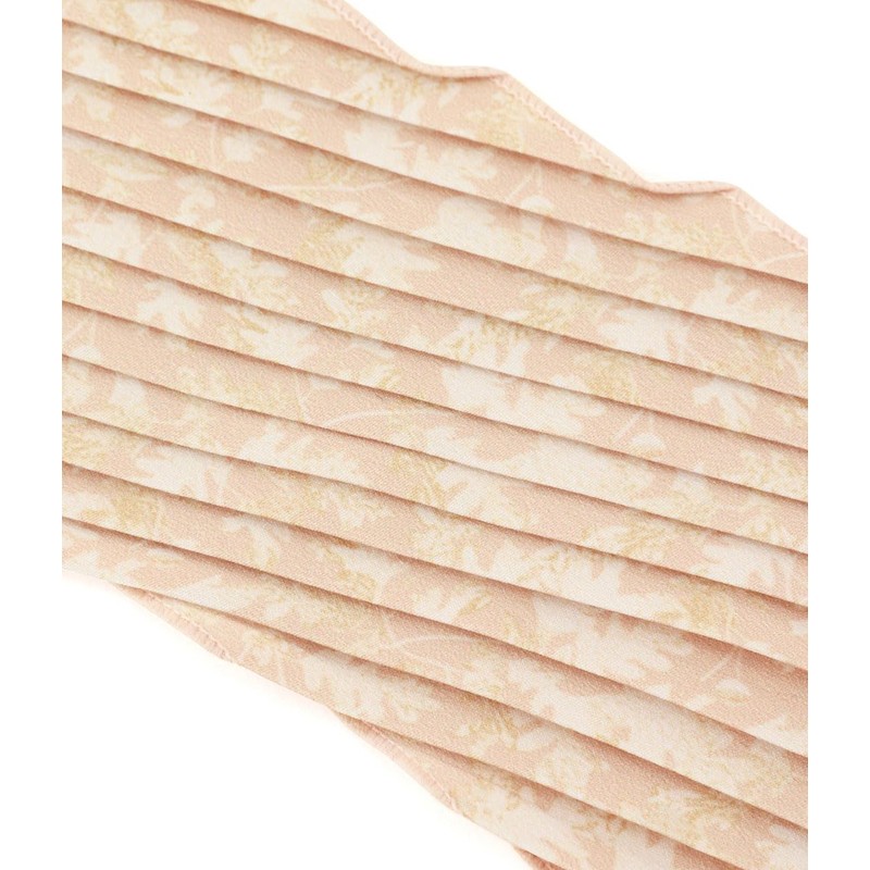 Lope Picnic GIN21020 Women's Leaf Print Pleated Multi Scarf, khaki