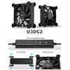 upHere gaming AC 220 V PC Fan, 120 x 25