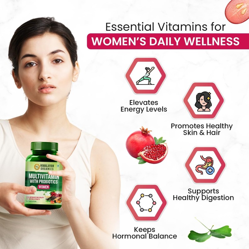  Generic Multivitamin with Probiotics Supplement for Women with 60+
