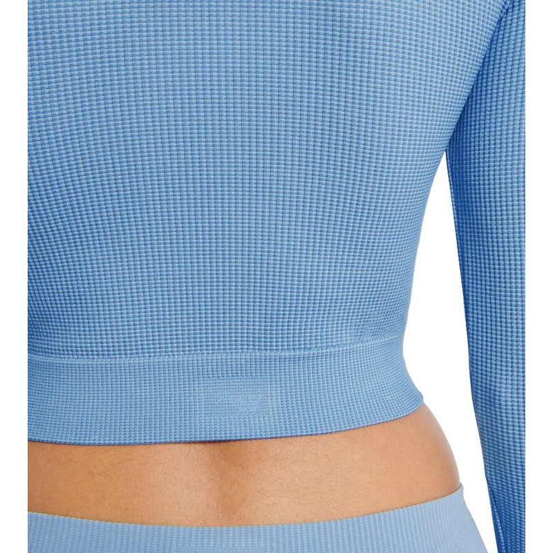 Sloggi Women's Ever Infused Relax Crop Top Ls Undershirt, Azura