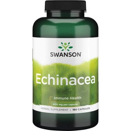 Swanson Echinacea 400 Milligrams 180 Capsules
