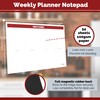 Magnetic Innovations Weekly Planner Notepad, Magnetic Backing for Fridge Mounting,