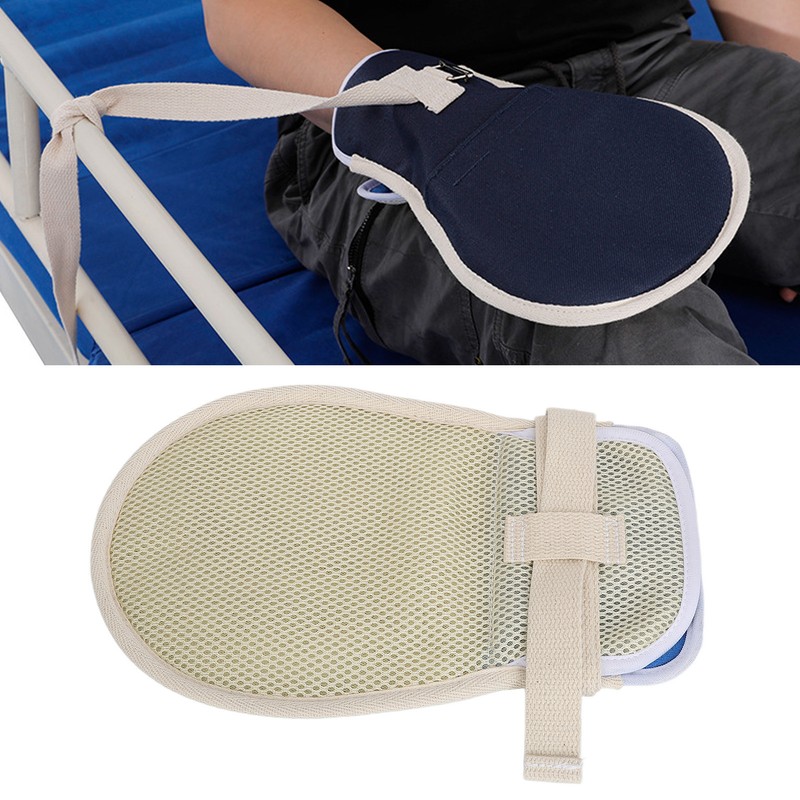 Fixed Restraint Gloves Mitts Hand Control Prevent Scratching Thicken Breathable
