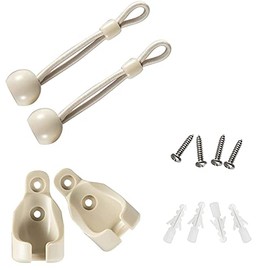 Bungee kit, Mounting Brackets for Indoor/Outdoor Sun Shades or Roller Up Blind's Universal Replacement. (Beige